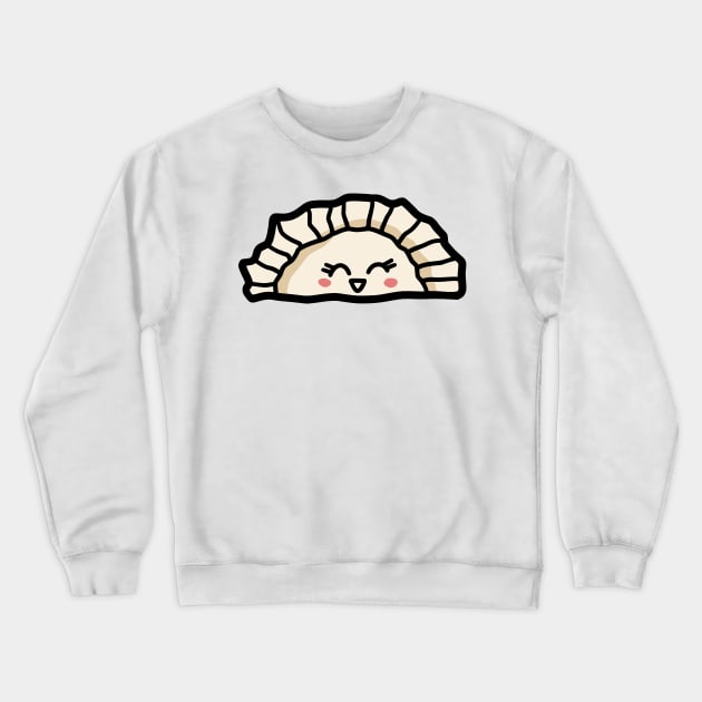 Smily Pierogi Kawaii Dumpling Crewneck Sweatshirt by Chigurena